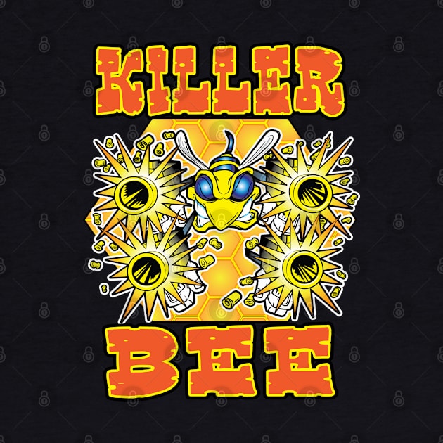 Killer Bee with Guns by eShirtLabs